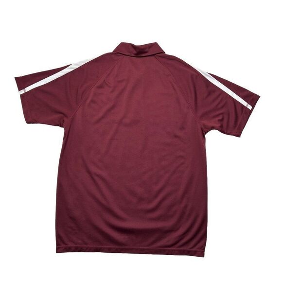 Sport Tek Texas A&M Polo Men's Size Large Maroon Embroidered Athletic Golf Shirt - Picture 5 of 10